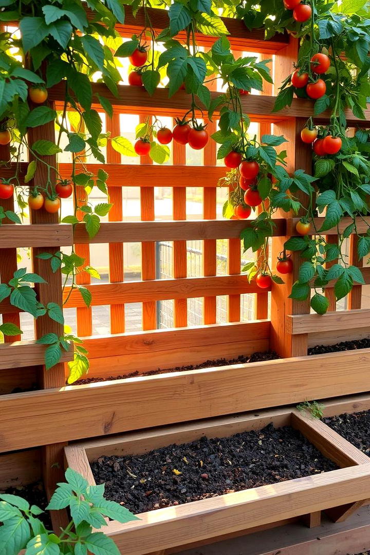 Cascading Tiered Trellis - 30 Tomato Trellis Ideas