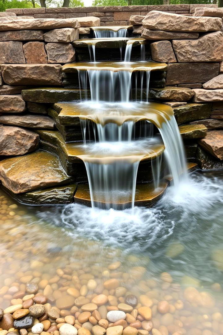 Cascading Waterfall Pool - 30 Small Pool Ideas