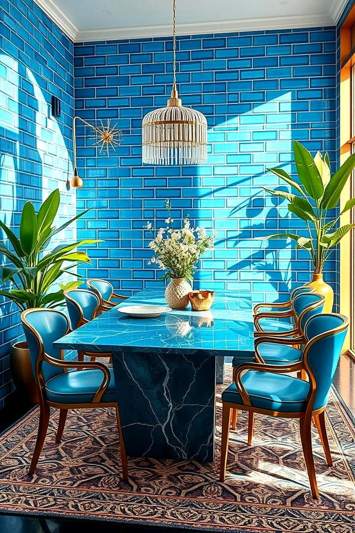 Cerulean Sophistication - 21 Blue Dining Room Ideas