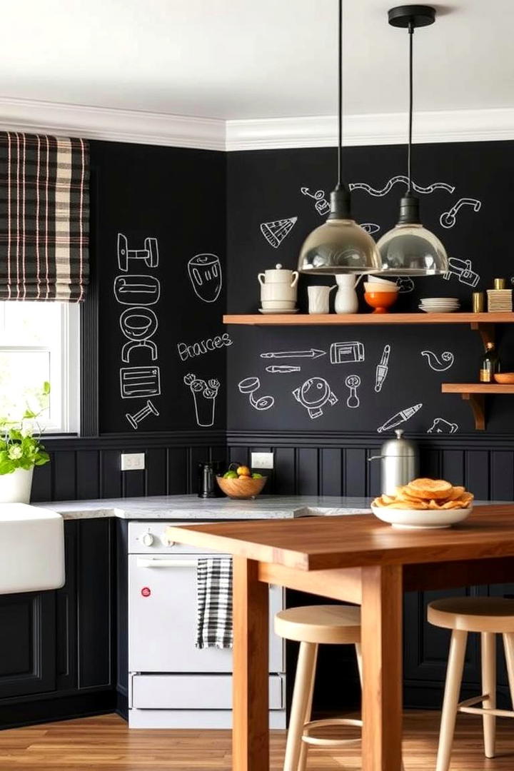 Chalkboard Style Wainscoting - 21 Wainscoting Ideas