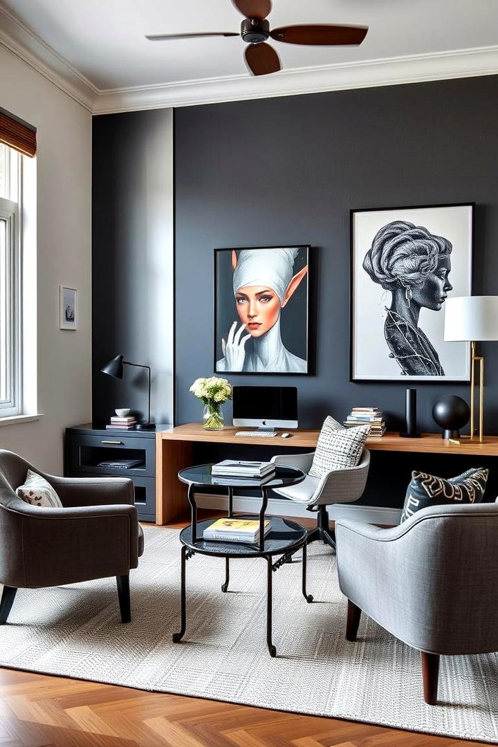 Charcoal Chic - 21 Accent Wall Colors