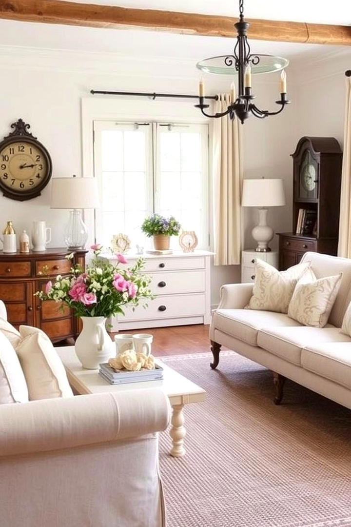 Charming Accessories - 21 French Country Living Room Ideas