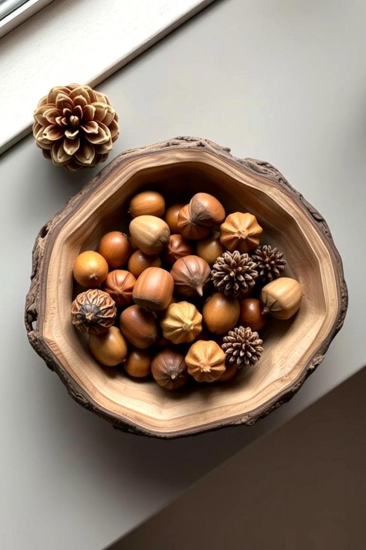 Charming Acorns - 30 Fall Mantel Decor Ideas