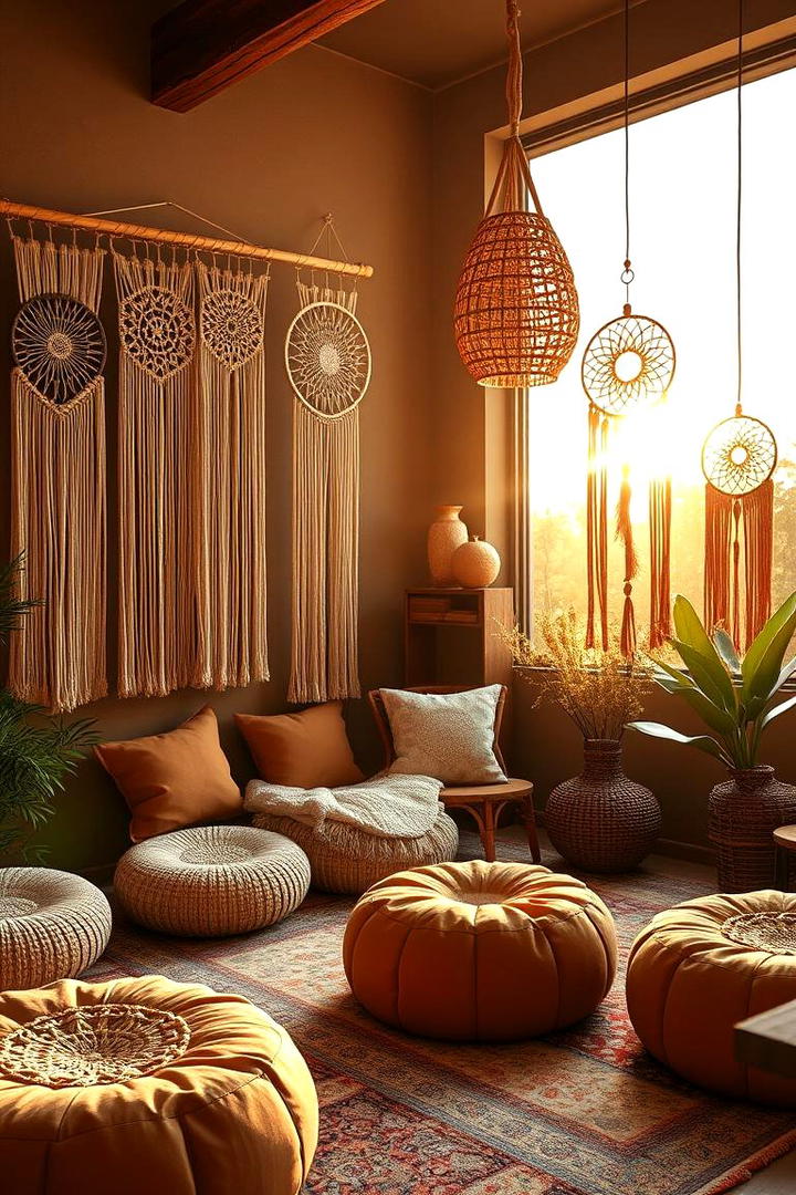 Charming Boho Hangout - 30 Teen Hangout Room Ideas