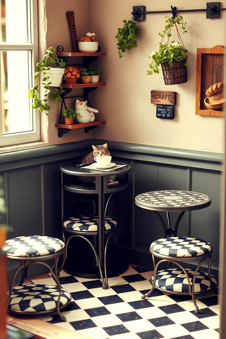 Charming Cat Cafe Corner - 30 Cat Room Ideas