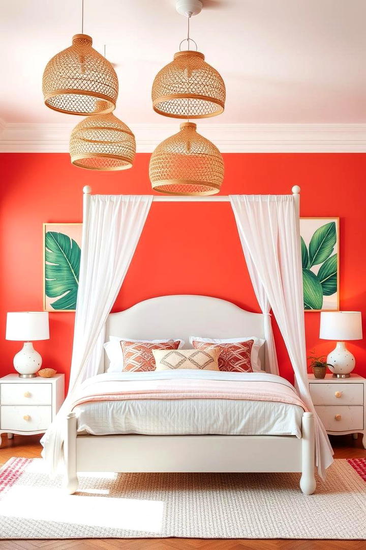 Charming Coral Hues - 21 Bedroom Paint Colors