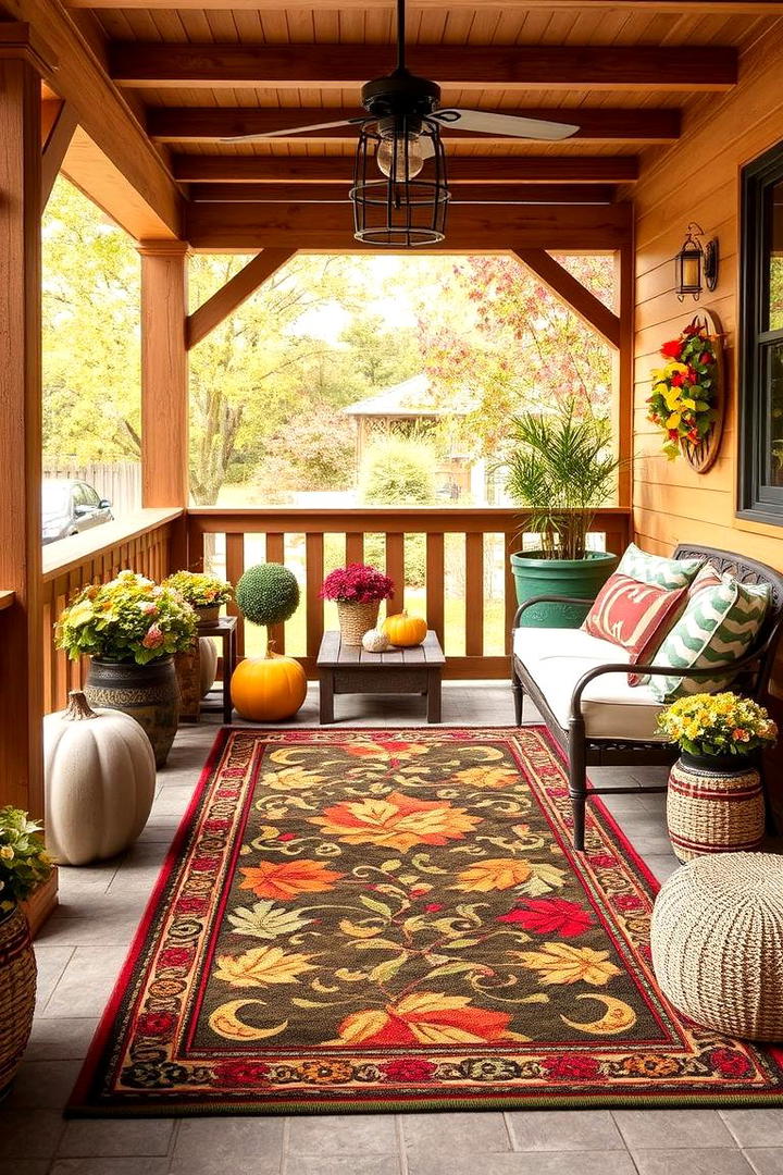 Charming Fall Outdoor Rugs - 21 fall outdoor decorating ideas