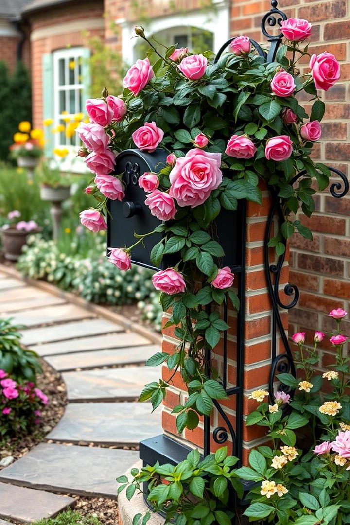 Charming Garden Brick Mailbox - 30 Brick Mailbox Ideas