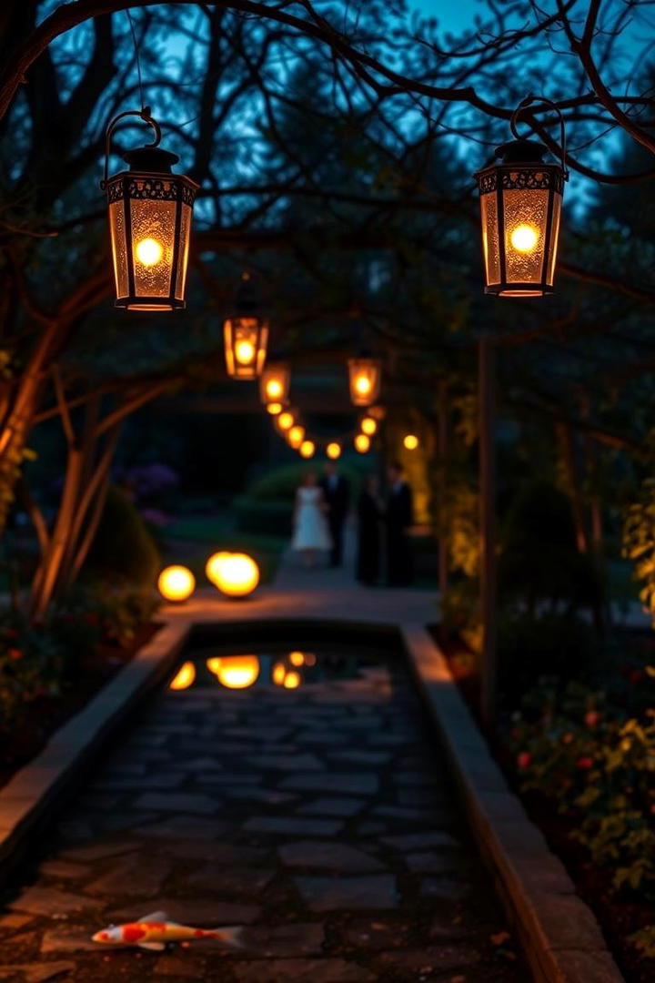 Charming Garden Lighting - 30 Bridgerton Wedding Ideas