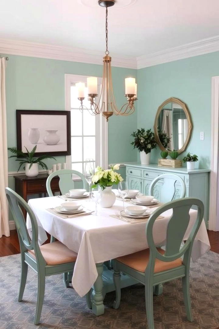 Charming Minty Fresh - 21 Dining Room Paint Colors