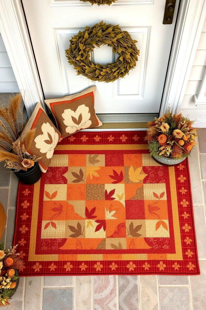 Charming Quilted Mats - 21 Fall Porch Decor Ideas