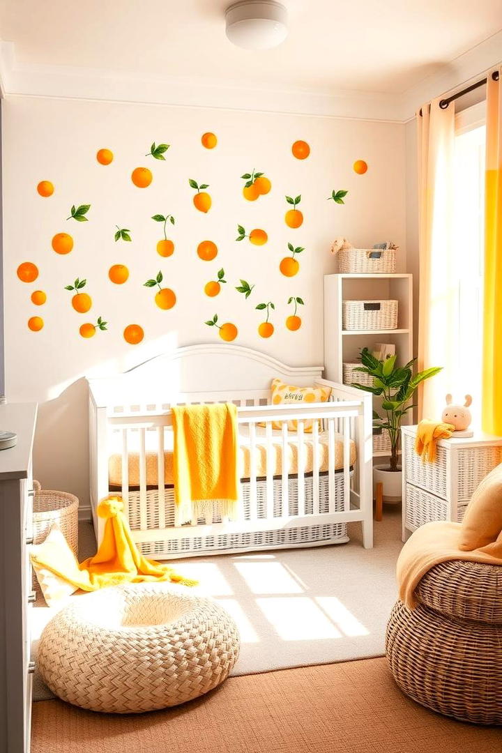 Cheerful Tangerine - 30 Nursery Color Ideas