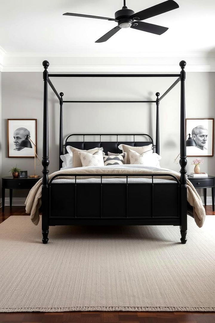 Chic Bedroom Retreat - 30 Grey House With Black Trim