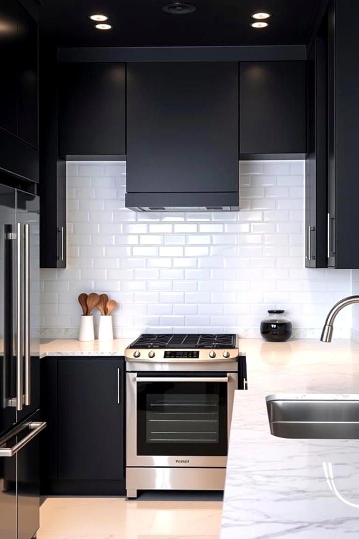 Chic Black Kitchen Design - 21 Black Room Ideas