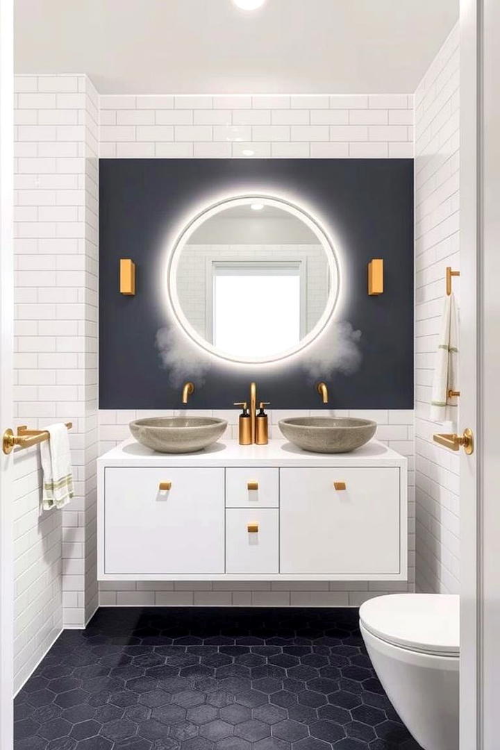 Chic Blue Bathroom Retreat - 30 Blue and White Decor Ideas