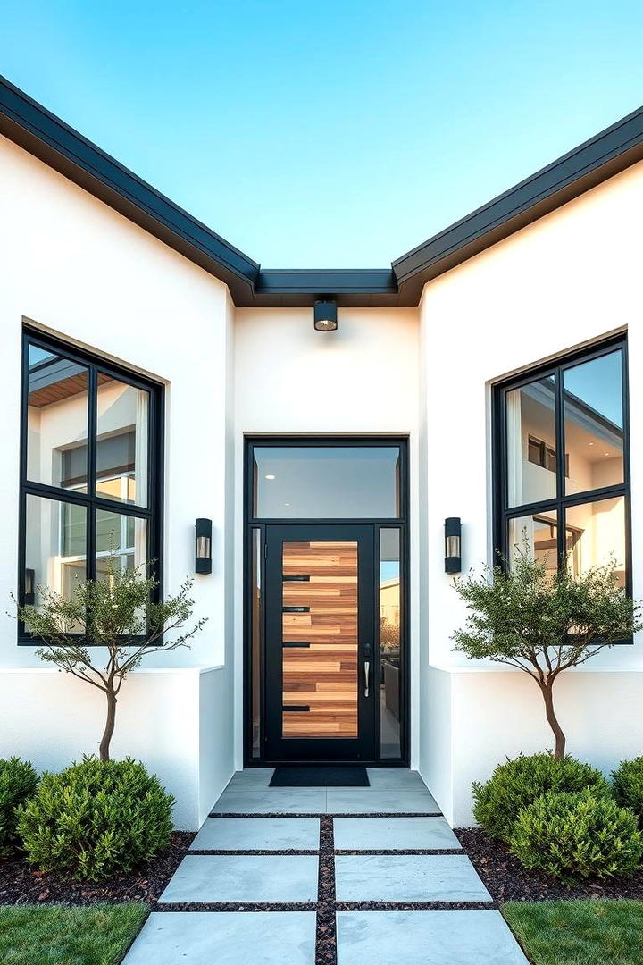 Chic Contrasting Lines - 21 Black and White House Exterior Ideas