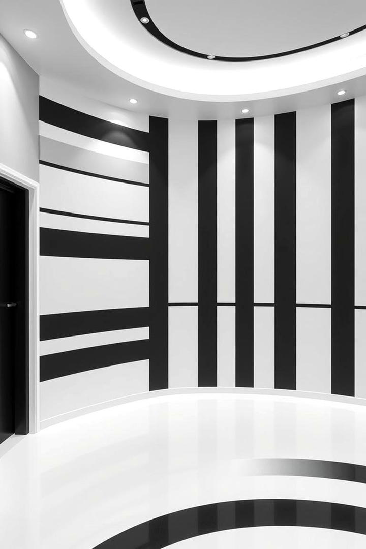 Chic Minimalist Black and White Design - 21 Blank Wall Ideas