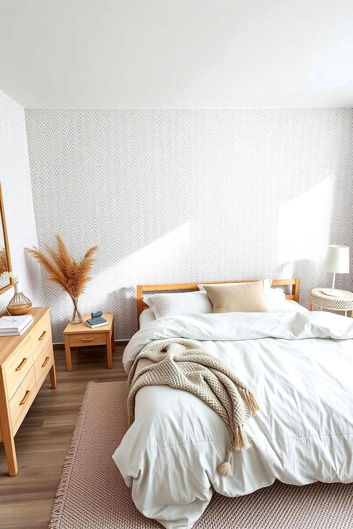 Chic Scandinavian Simplicity - 21 Bedroom Wallpaper Ideas