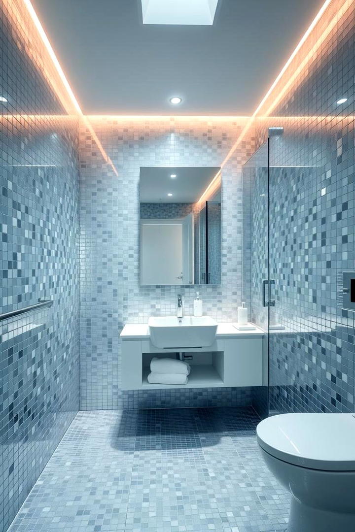 Chic Silver Modernity - 21 Bathroom Color Ideas