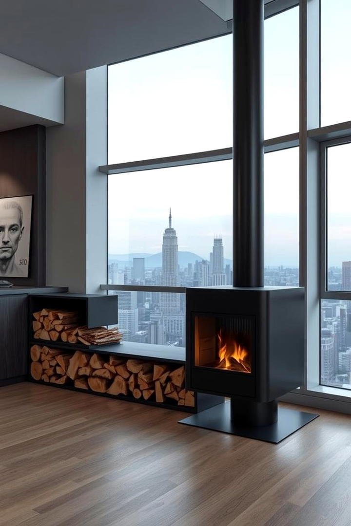 Chic Urban Hearth Setting - 30 Fireplace Hearth Ideas