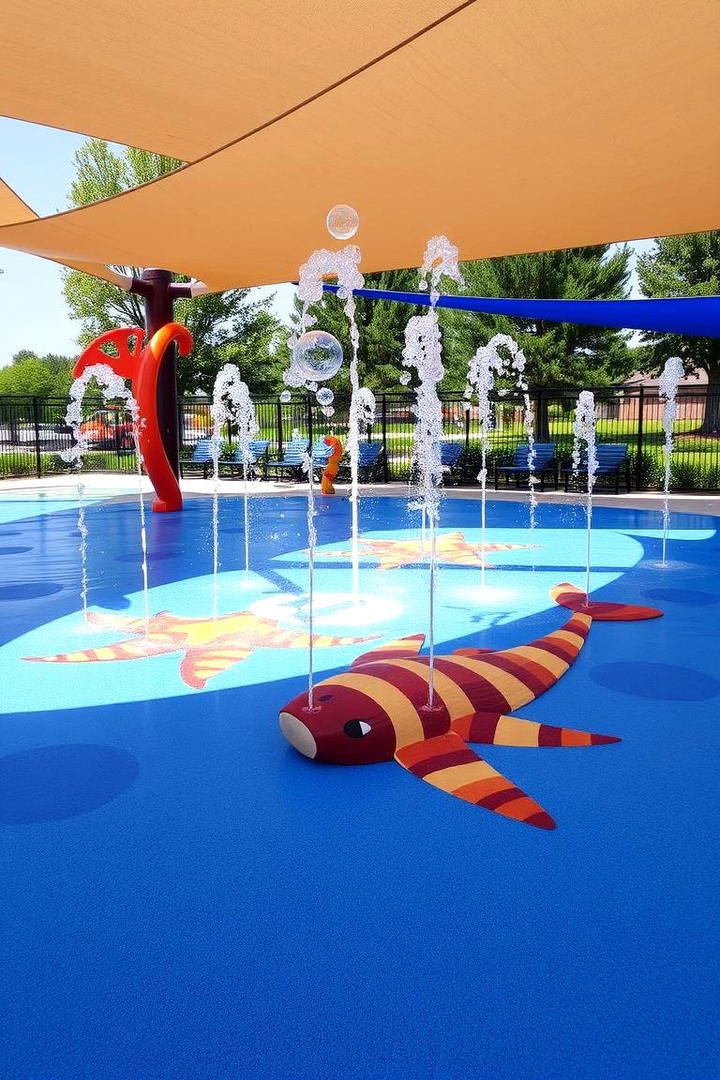 Child Friendly Splash Zone - 21 Swimming Pool Ideas