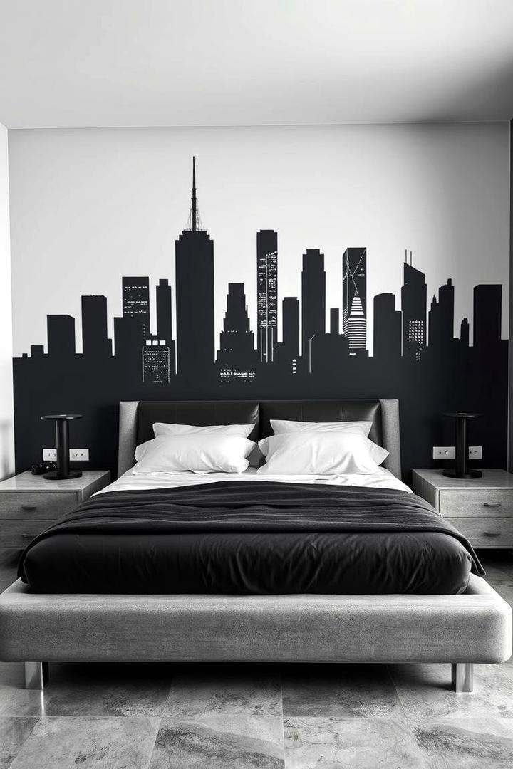 Cityscape Designs - 21 Bedroom Wall Painting Ideas