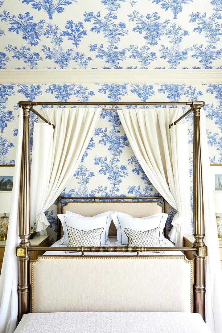 Classic Blue Floral Patterns - 30 Blue and White Decor Ideas