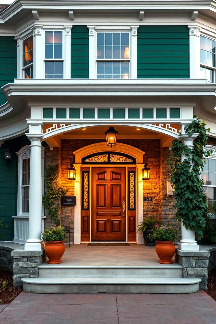 Classic Botanical Charm - 21 Dark Green Exterior Paint Color Schemes