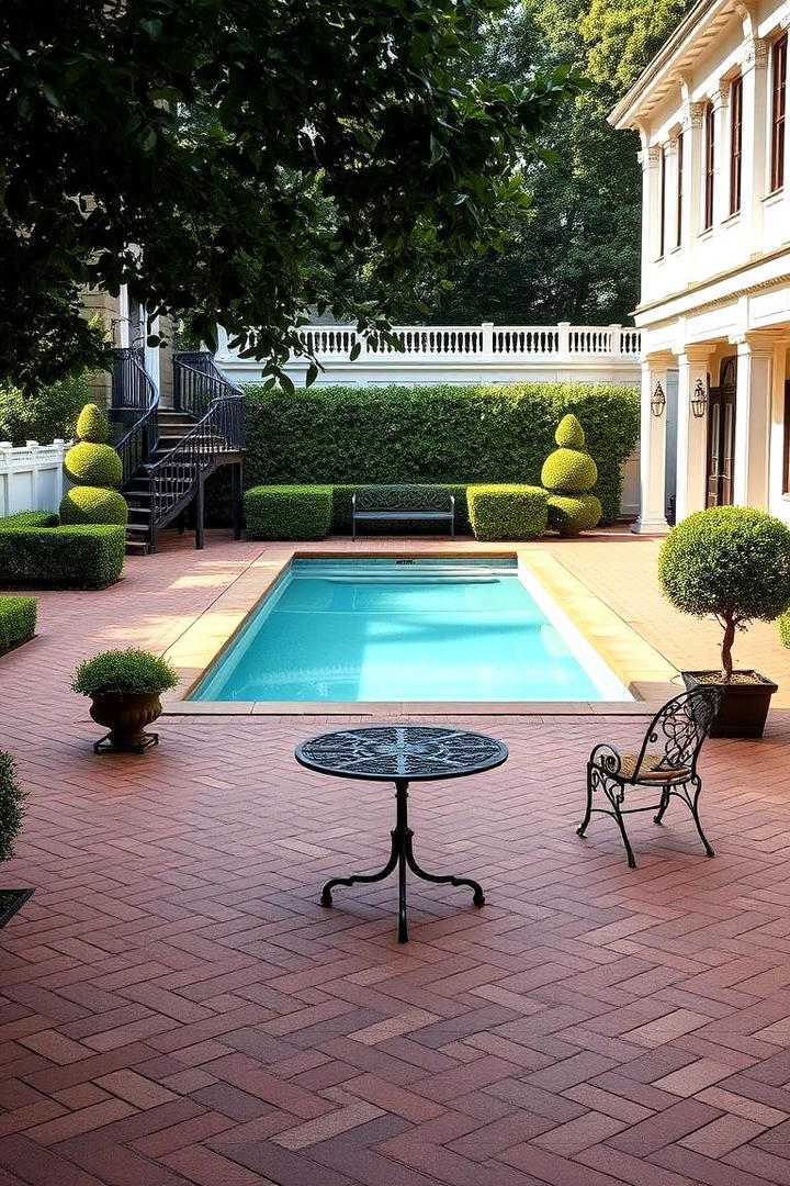 Classic Brick Tradition - 30 Pavers Around Pool Ideas