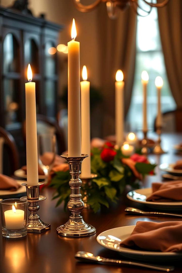 Classic Candlelit Ambiance - 21 Dining Room Table Decor Ideas