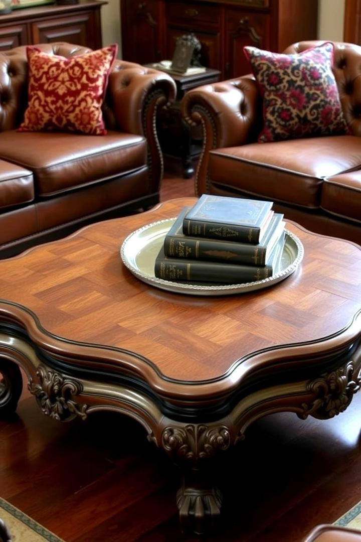 Classic Coffee Table Centerpiece - 30 Traditional Living Room Ideas