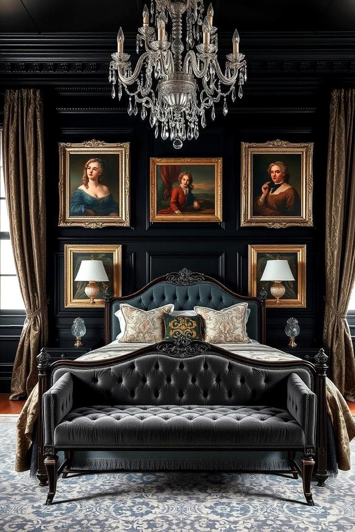 Classic Dark Elegance - 30 Dark Bedroom Ideas