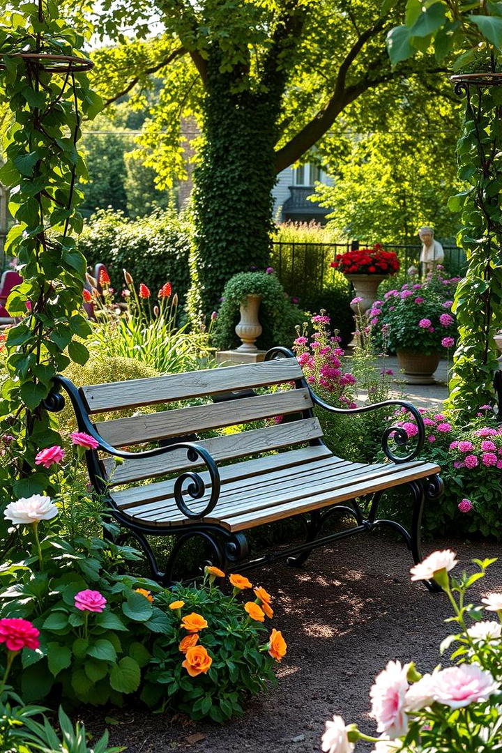 Classic Garden Bench - 21 Outdoor Seating Ideas