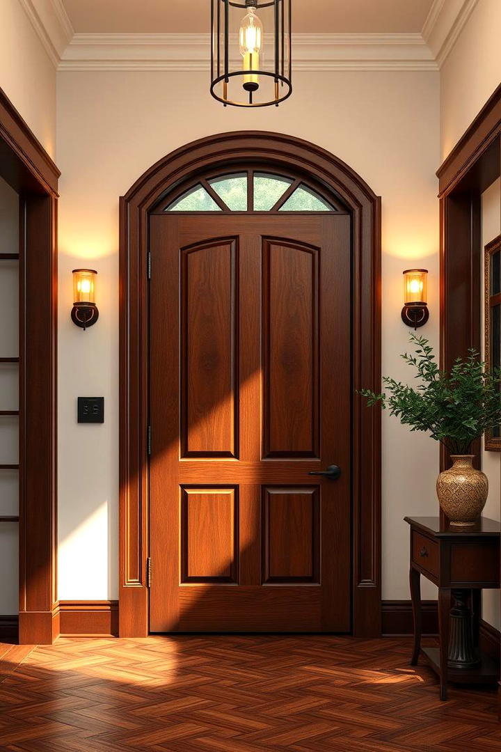 Classic Mahogany - 30 Interior Door Color Ideas