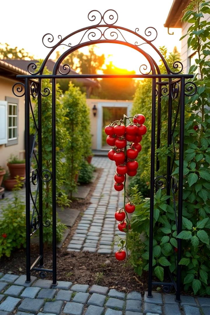 Classic Metal Trellis - 30 Tomato Trellis Ideas