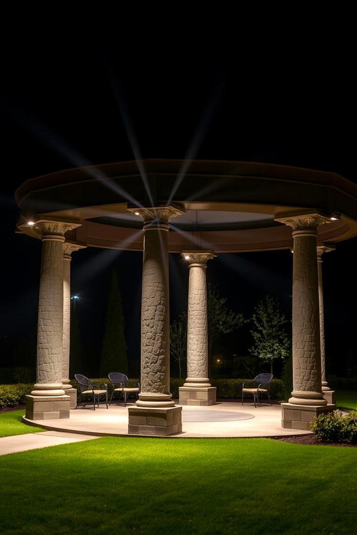 Classic Outdoor Floodlights - 30 Gazebo Lighting Ideas