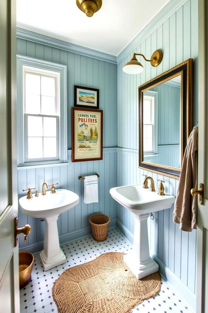 Classic Pedestal Sinks - 30 Cottage Bathroom Ideas