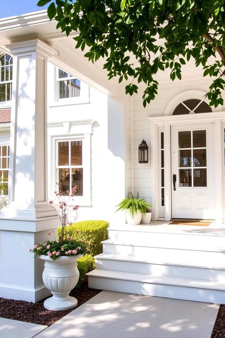 Classic White Charm - 21 Exterior House Colors  Inspiration