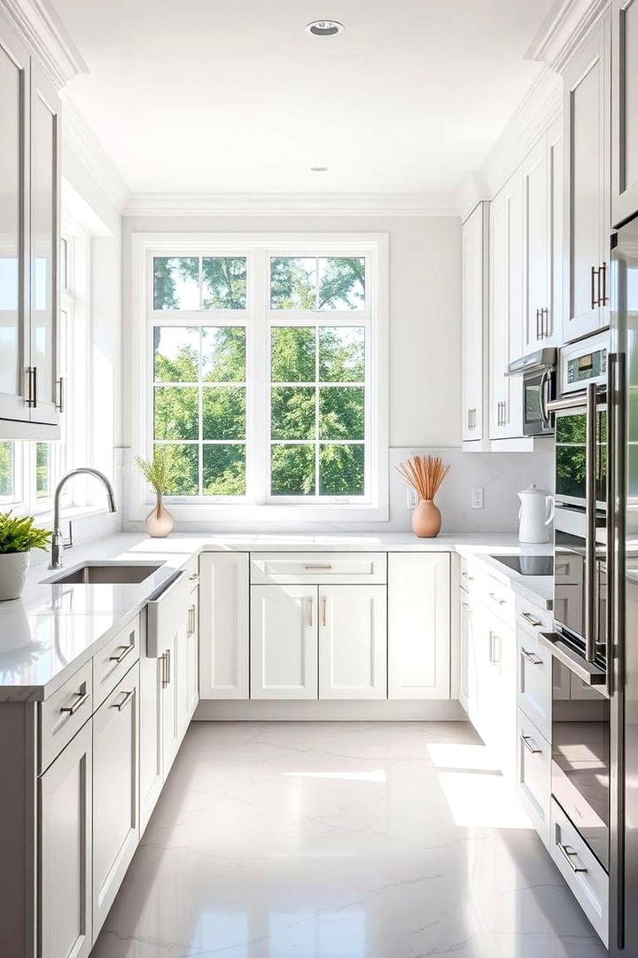 Classic White Elegance - 21 Kitchen Cabinet Color Ideas