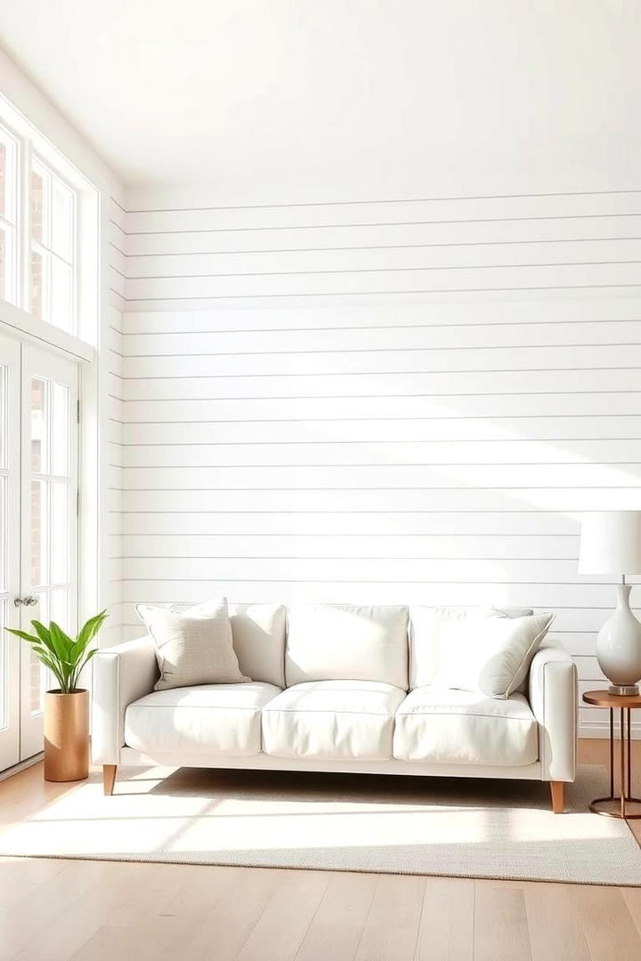 Classic White Shiplap Accent Wall - 21 shiplap accent wall ideas