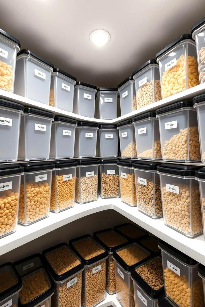 Clear Container Solutions - 21 Larder Cupboard and Pantry Ideas for Your Kitchen