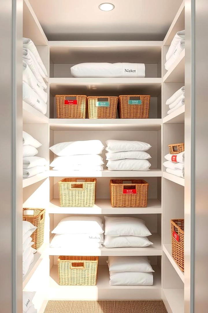 Clear Labeling Techniques - 30 Linen Closet Organization Ideas