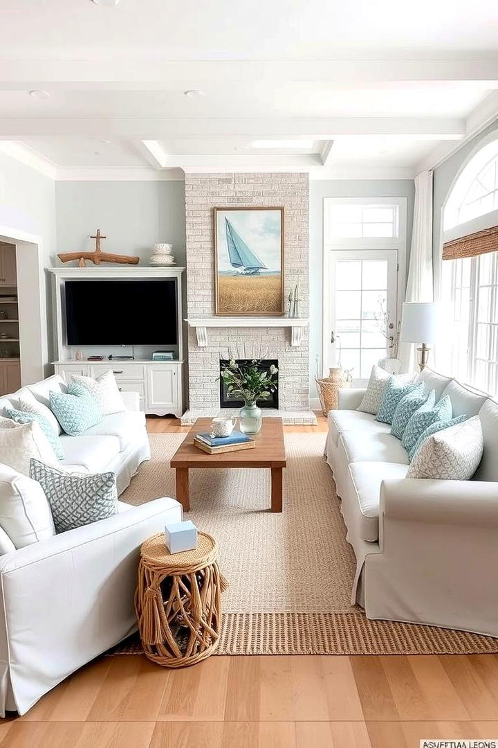 Coastal Breeze Ambiance - 21 Aesthetic Living Room Ideas