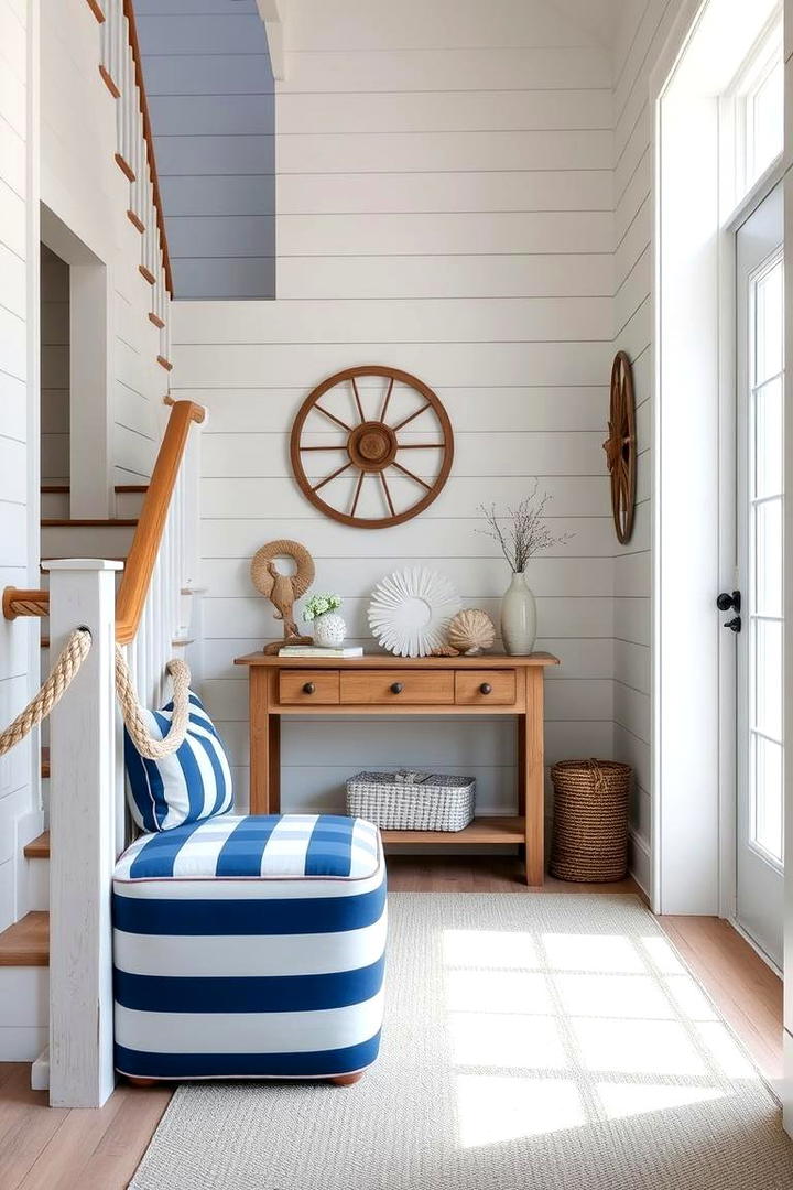 Coastal Breeze Stair Landing - 30 Stair Landing Ideas