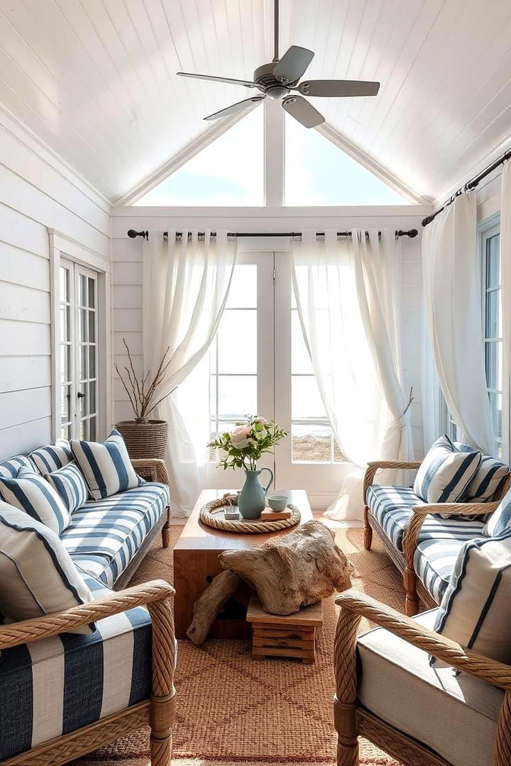 Coastal Breeze Sunroom - 21 Sunroom Ideas