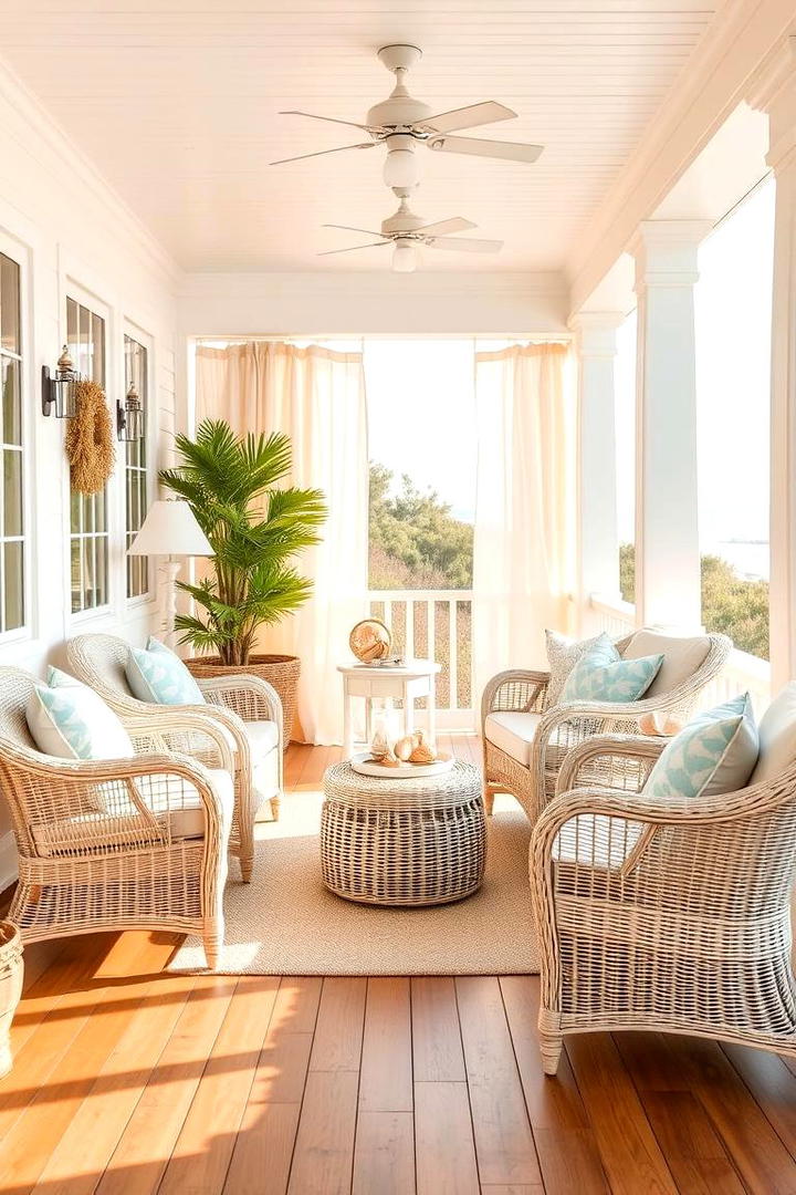 Coastal Breeze Veranda - 21 Covered Porch Ideas