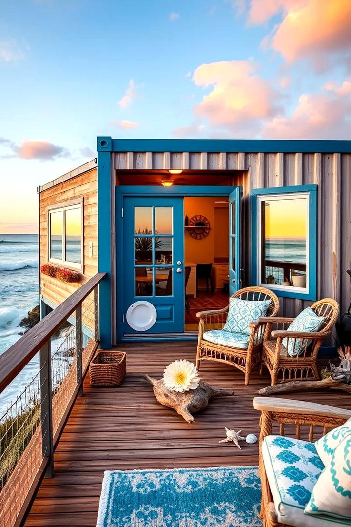 Coastal Container Haven - 30 Container Home Ideas