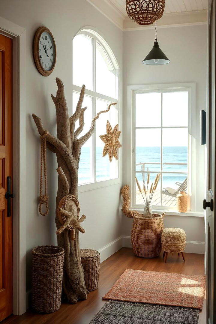 Coastal Driftwood Hat Rack - 30 Hat Rack Ideas