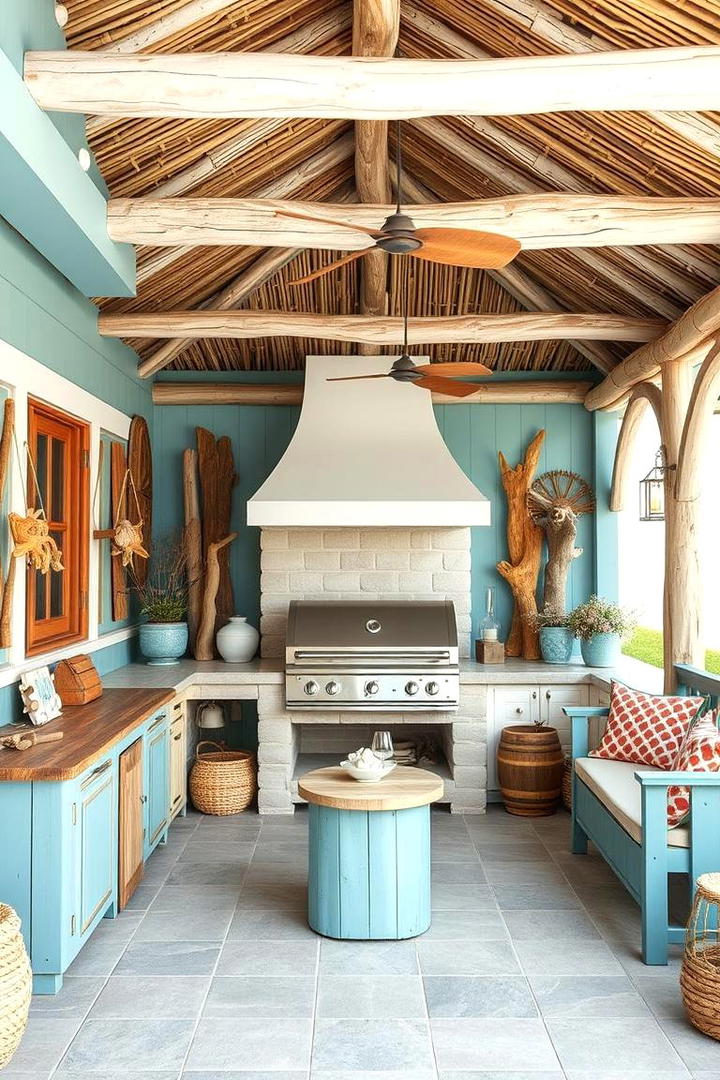 Coastal Inspired BBQ Haven - 21 bbq area ideas