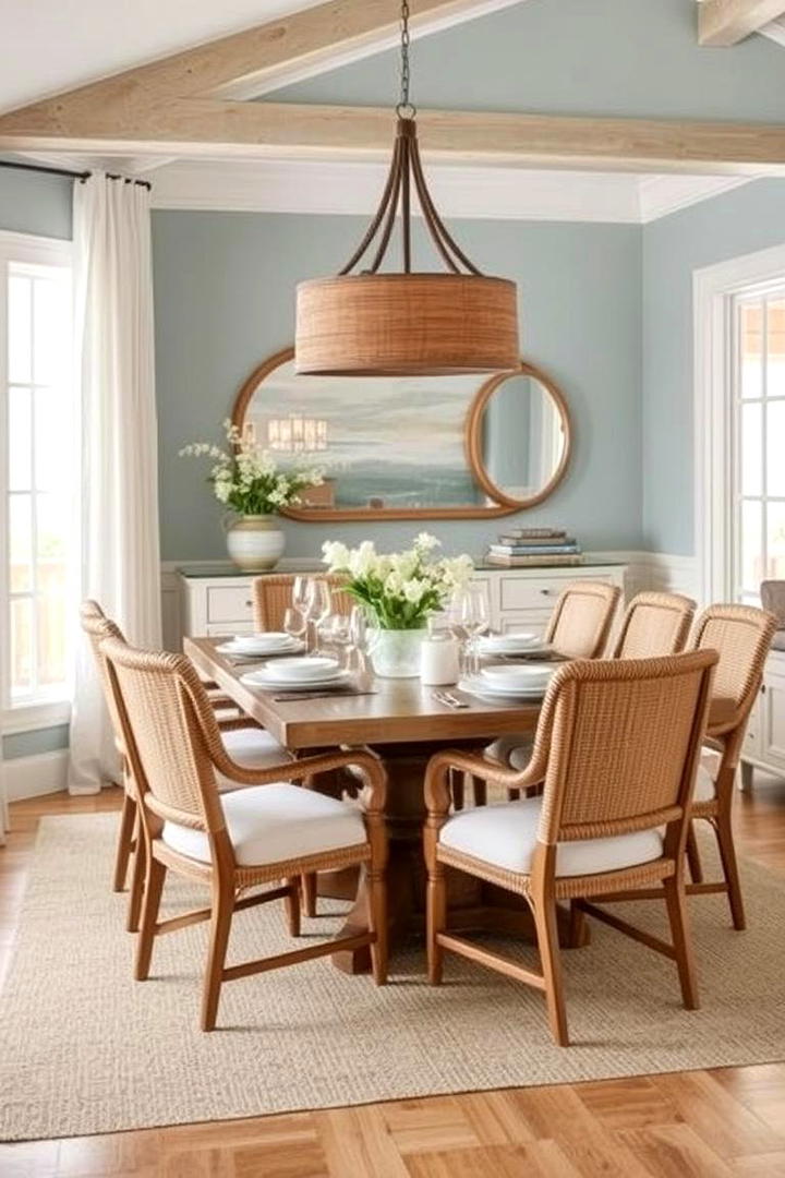 Coastal Inspired Dining Room - 21 Dining Room Design Ideas